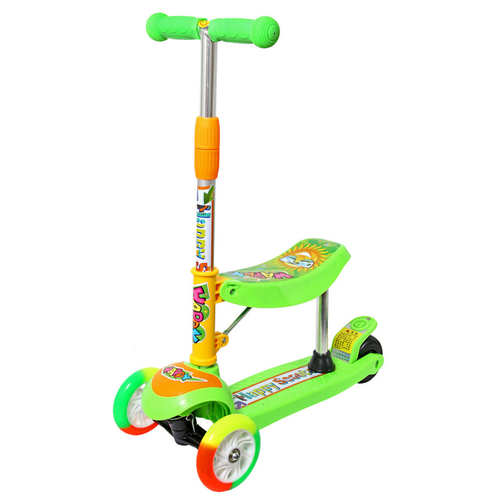 Трехколесный самокат 3 в 1 Maxi Scooter JR 3-045 Green (gr007064 ...