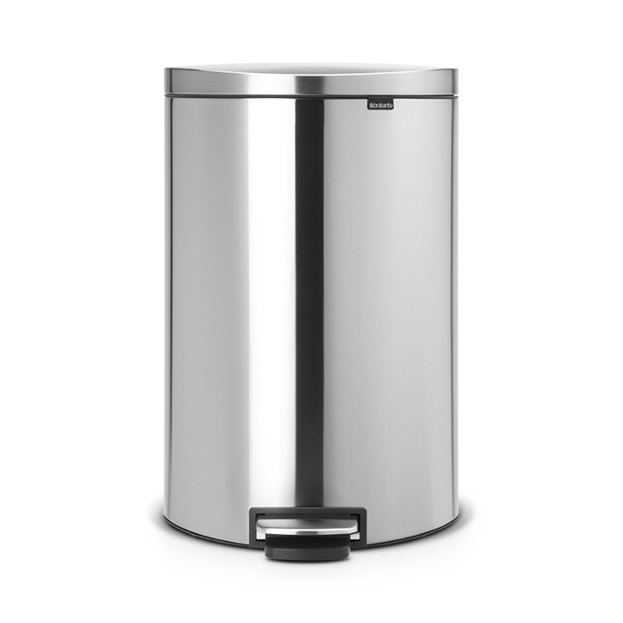 

Ведро для мусора с педалью Brabantia Pedal Bin FlatBack 40 л Matt Steel Fingerprint Proof 482021