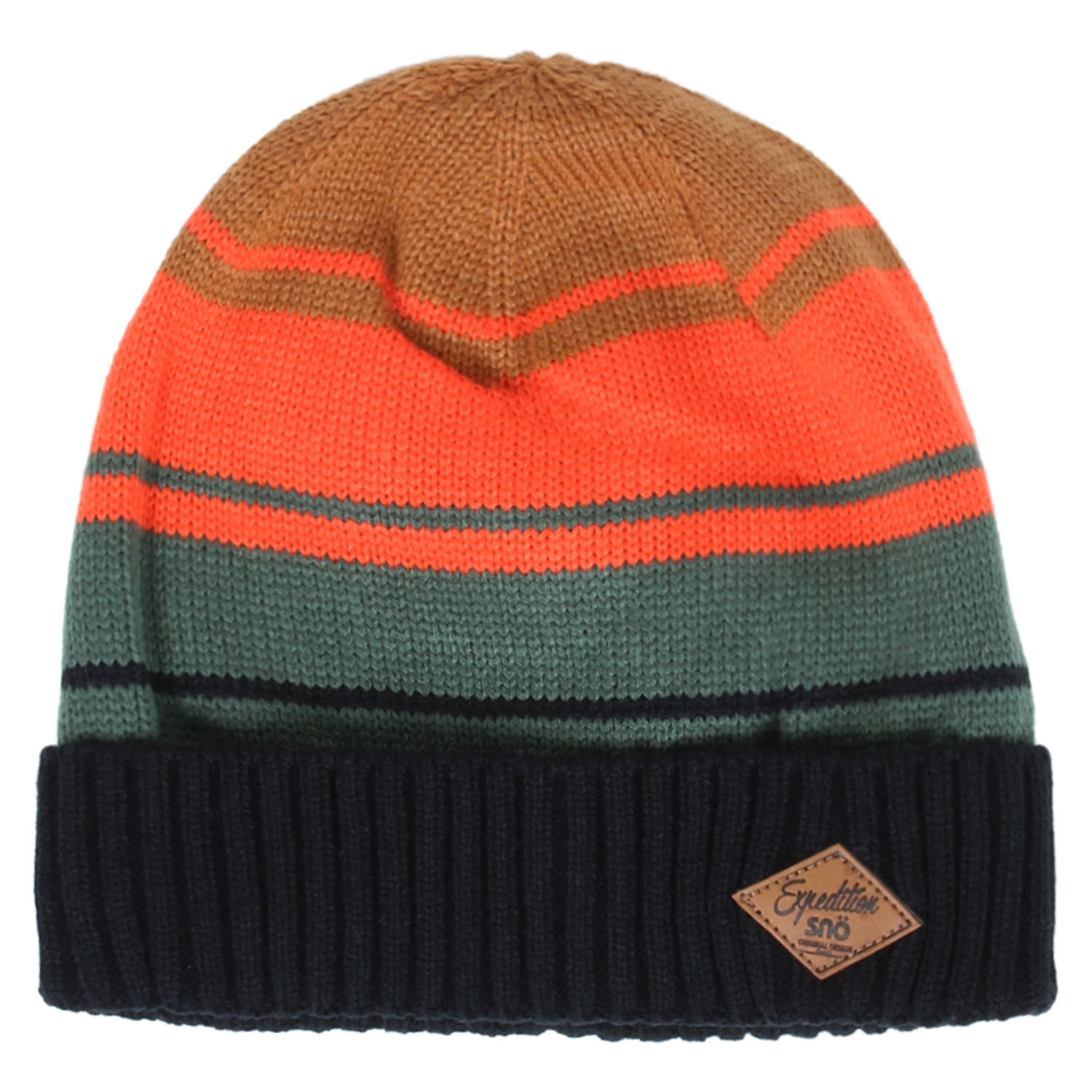 

Зимняя вязаная шапка SNO F18TU307-Black оранжевый с черным 56-60 см (F18TU307-Black-o/s)