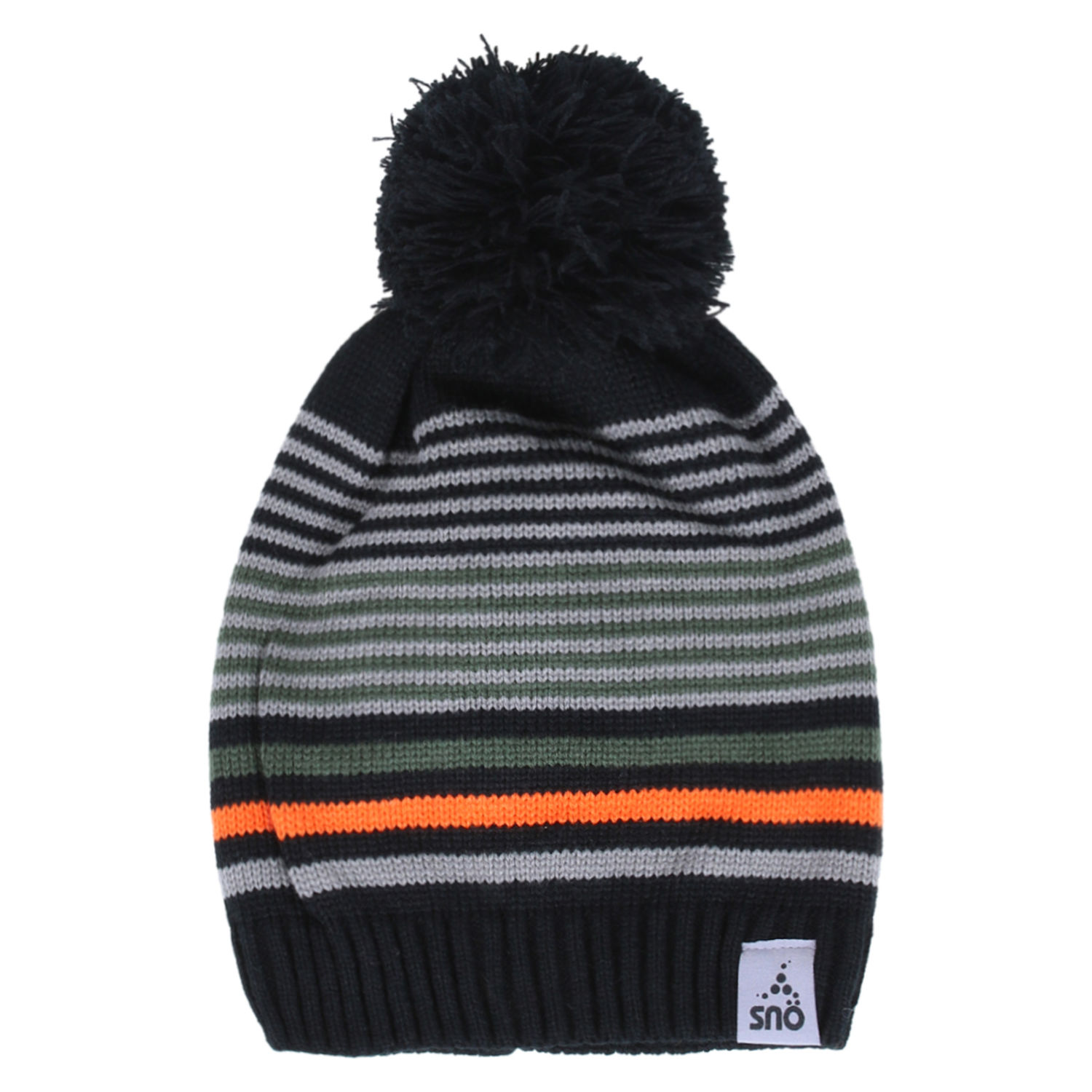 

Зимняя вязаная шапка SNO F18TU303-Black серо-черный с оранжевым 56-60 см (F18TU303-Black-o/s)