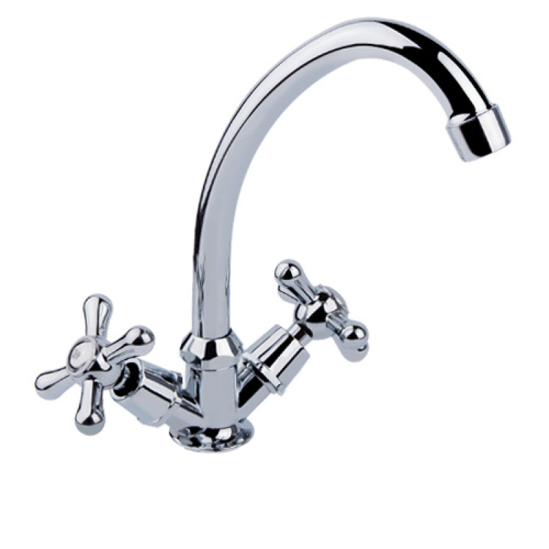 

Кухонный смеситель двухвентильный SW Olympic 2712F SWOLY2712F хром (46299)