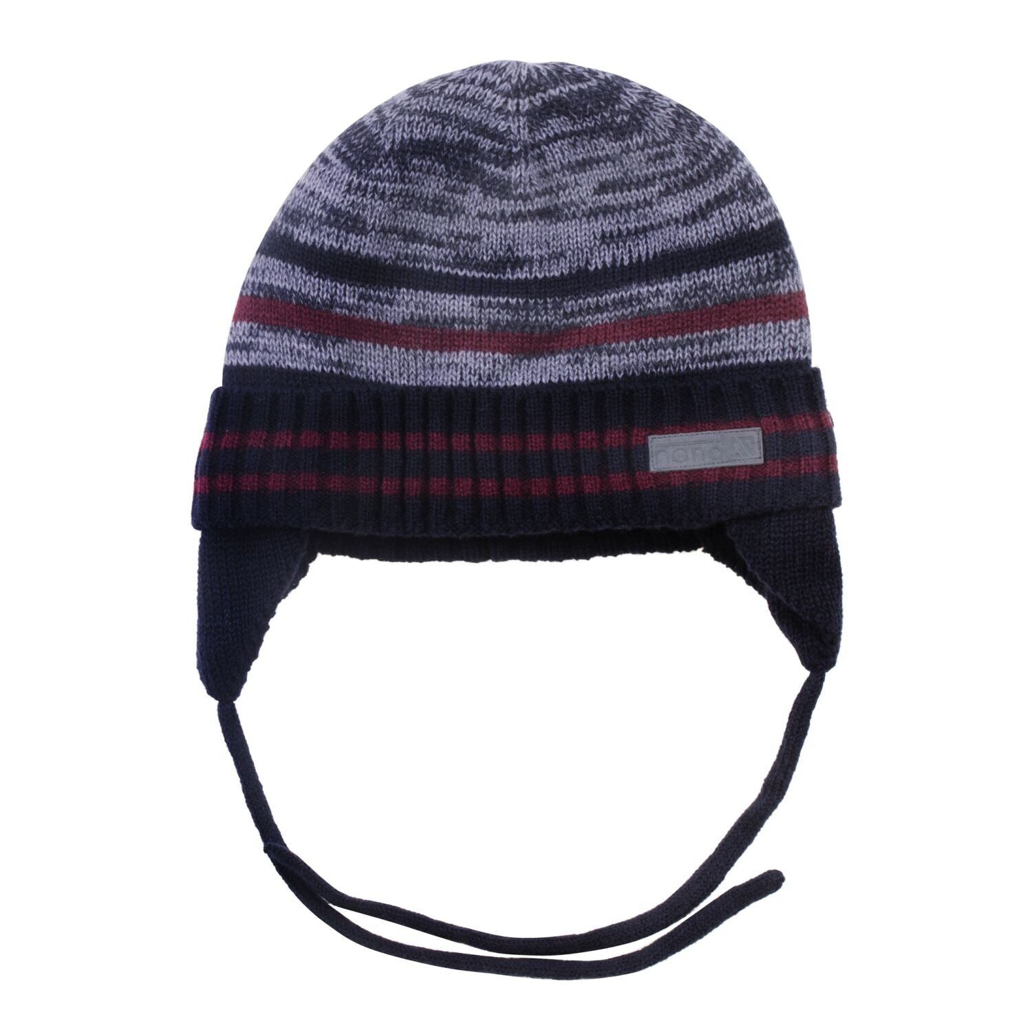

Зимняя вязаная шапка NANO F18TU273-Navy серо-вишневый 55-58 см (F18TU273-Navy-7/12)