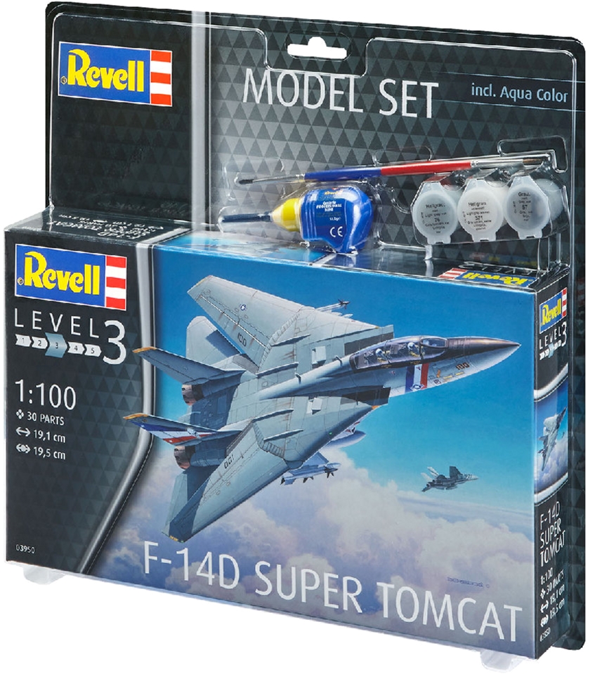 

Сборная модель Revell Истребитель F-14D «Томкэт». Масштаб 1:100 (RVL-63950) (4009803639505)