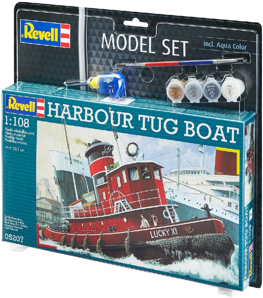 

Сборная модель Revell Портовый буксир. Масштаб 1:108 (RVL-65207) (4009803652078)