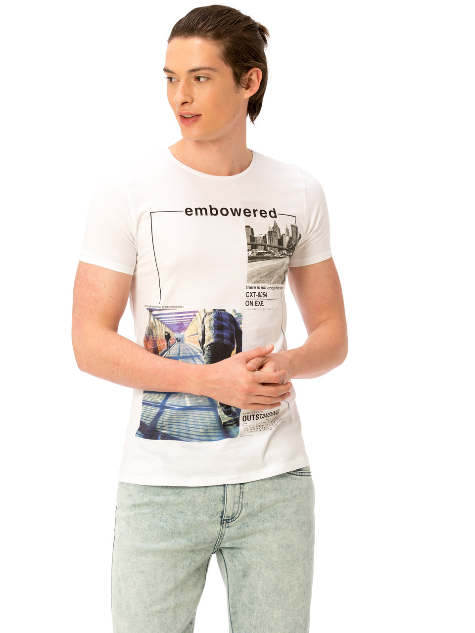 

Футболка LC Waikiki Embowered  Белая (LCW T-shirt -1404-1, Футболка LC Waikiki Embowered M Белая (LCW T-shirt -1404-1)