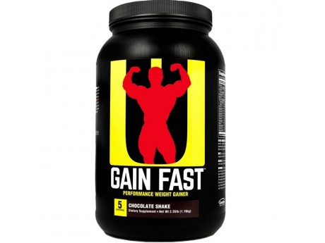 

Гейнер Universal Nutrition GAIN FAST 3100 1.1 кг Вкус Шоколад