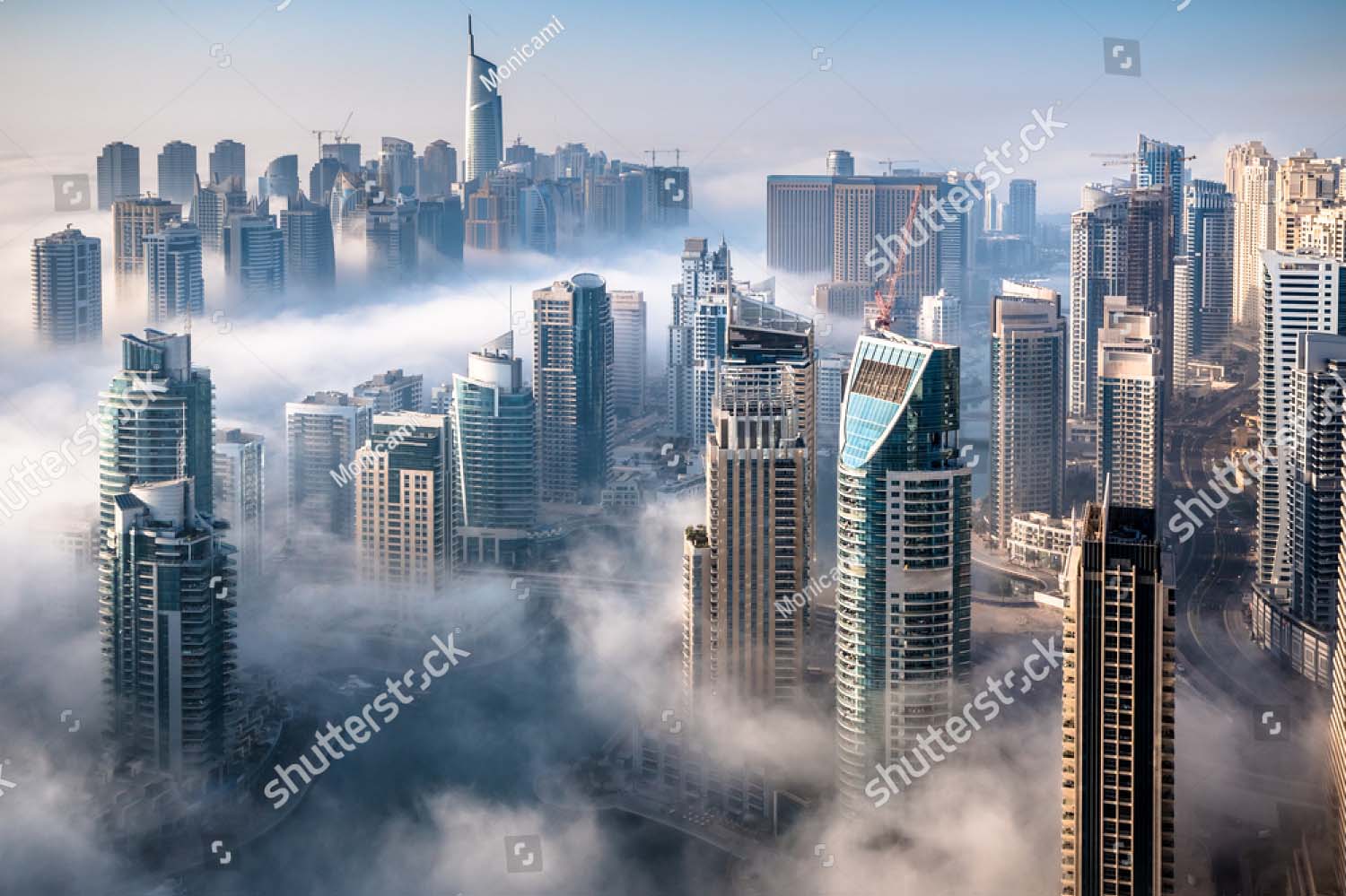 

Фотообои ArtSide Дубай в тумане (728342668) Глянец