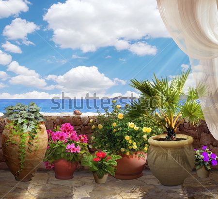 

Фотообои ArtSide Вид на море (354529013) Штукатурка