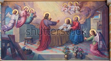 

Фотообои ArtSide Смерть Святого Иосифа (212129365) Штукатурка