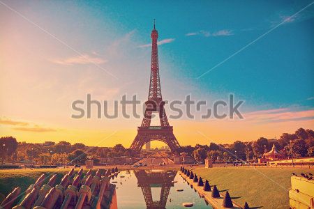 

Фотообои ArtSide Эйфелева башня (222852742) Штукатурка