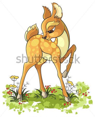 

Фотообои ArtSide Олененок (95884762) Штукатурка