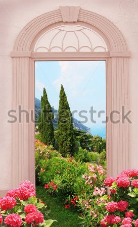 

Фотообои ArtSide Выход в сад (287974172) Штукатурка