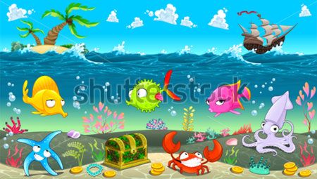 

Фотообои ArtSide Подводное царство (207579892) Штукатурка