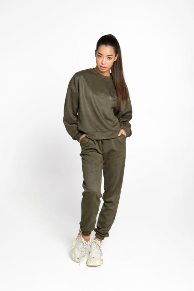 

Женский спортивный комплект (Штаны и Джемпер) Designed for Fitness Winter Chill Khaki M/L