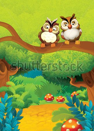

Фотообои ArtSide Совушки (107239661) Штукатурка