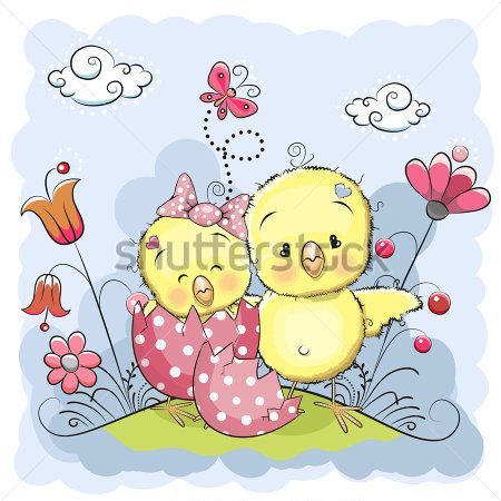 

Фотообои ArtSide Цыплята (263224769) Штукатурка