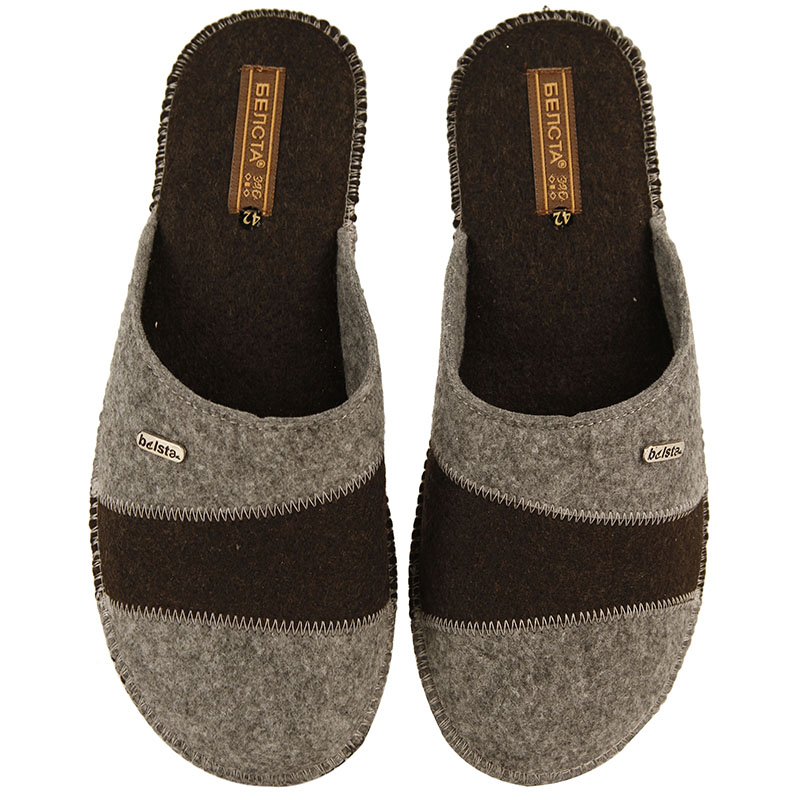 

Комнатные тапочки Белста паркетные серые 4100041_43 (28 см)