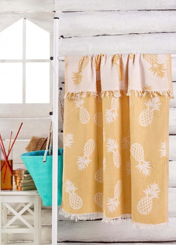 

Полотенце Eponj Home Jakarli Ananas Koyu Sari 100х180 (SVT-2000022201315)