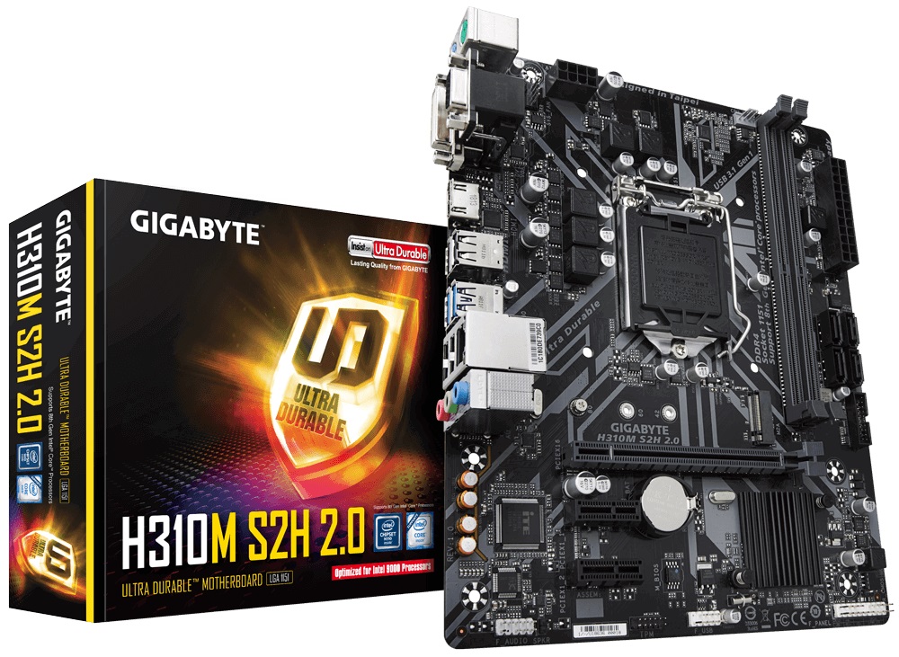 

Материнская плата Gigabyte H310M S2H 2.0 Socket 1151