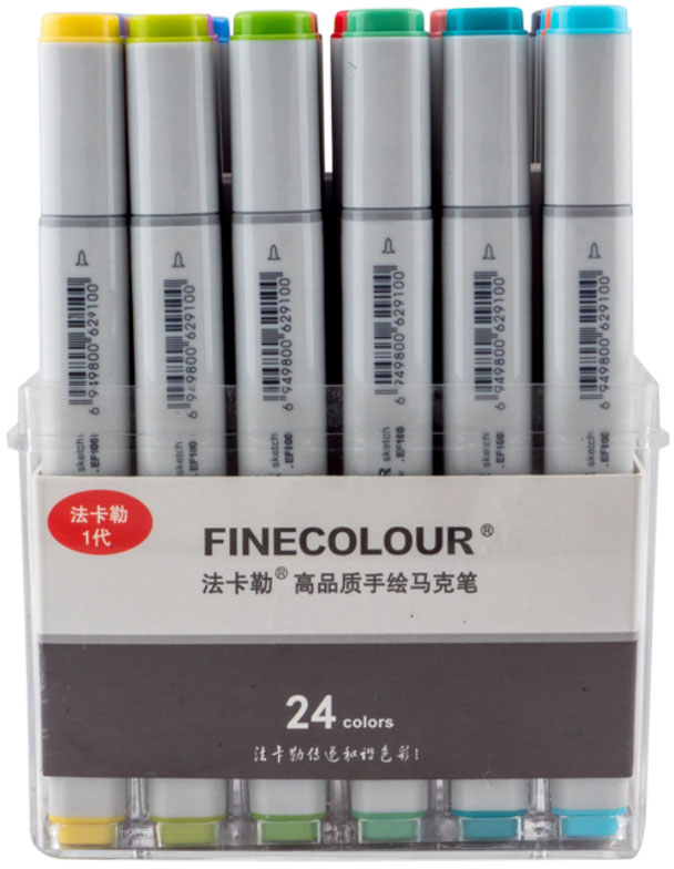 

Набор маркеров Finecolour Sketchmarker 24 цвета (EF100-TB24)