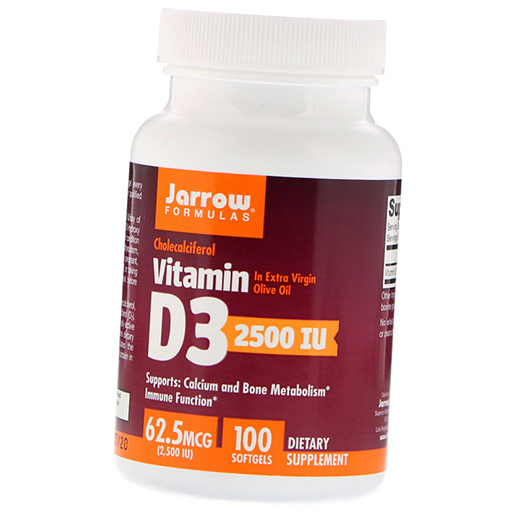 

Витамин Д3, Vitamin D3 2500, Jarrow Formulas 100гелкапс (36345046)