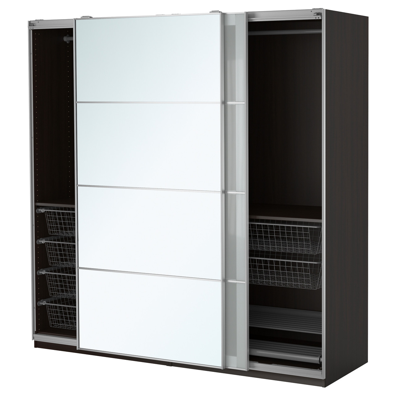 Шкаф-купе IKEA PAX Auli Sekken черно-коричневый 790.292.13 – фото ...