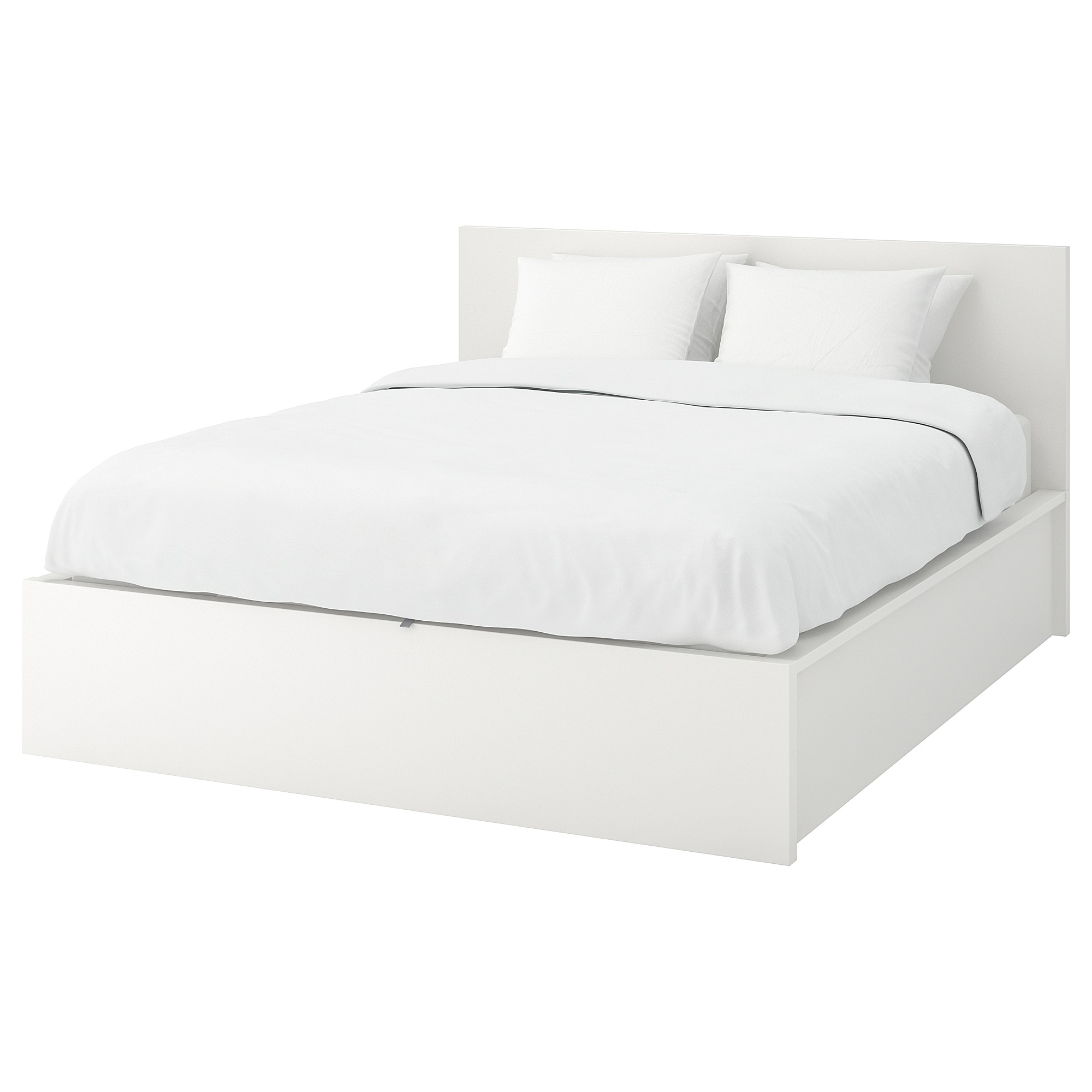 Двуспальная кровать с подъемным механизмом IKEA MALM 140х200 см белая ...