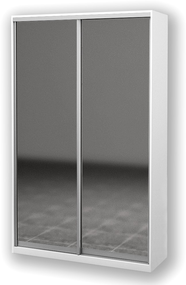 

Шкаф-купе двухдверный Roko 140х242х45 см Зеркало Белый