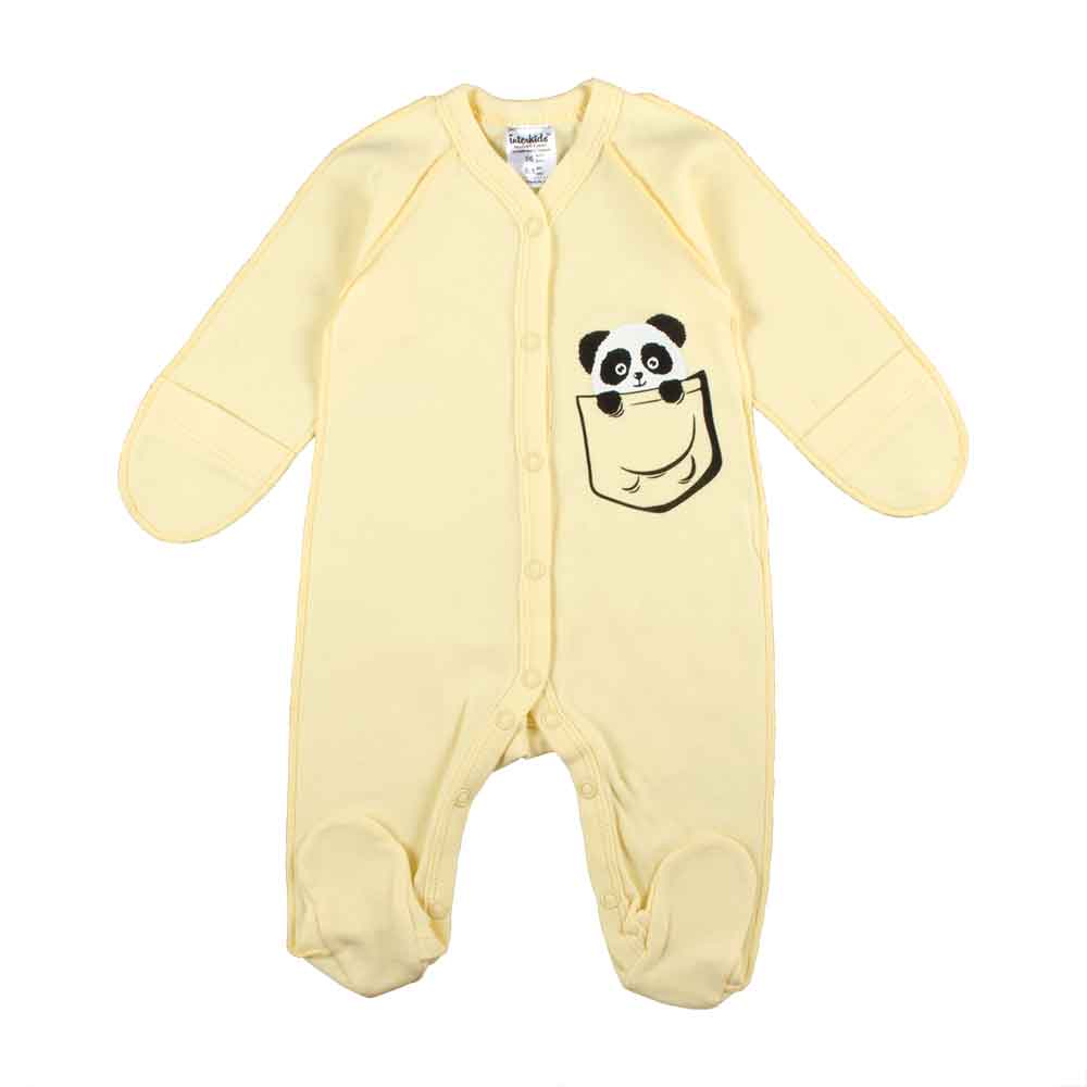 

Человечек Панда Interkids 0-3 месяцев 62 см Желтый 2373