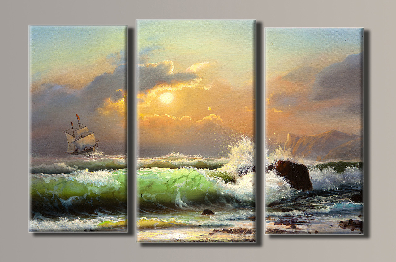 

Модульная картина Art&Print Морской прибой 81х54 см (HAT-067 )