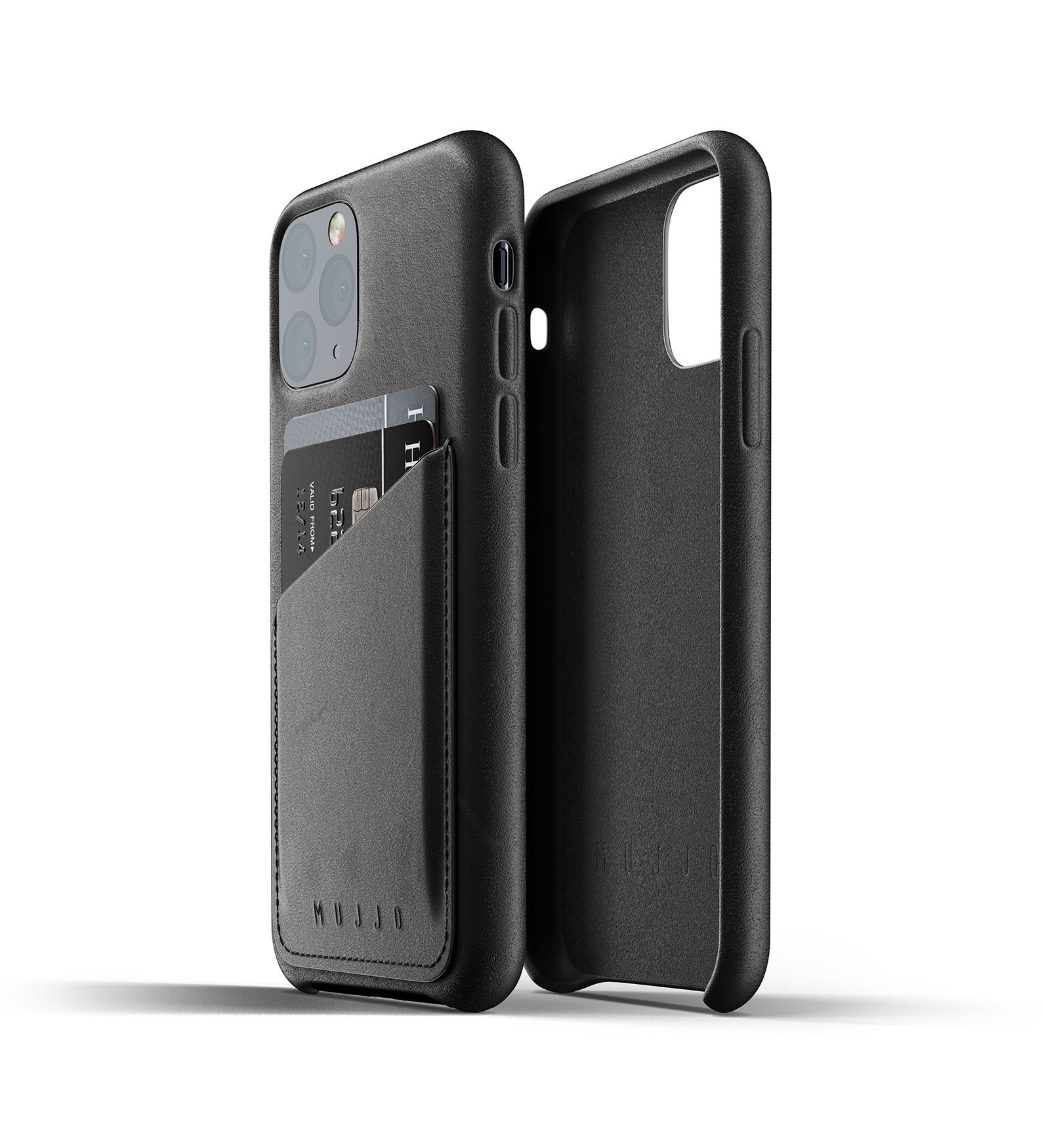 

MUJJO Full Leather Wallet для iPhone 11 Pro[MUJJO-CL-002-BK]