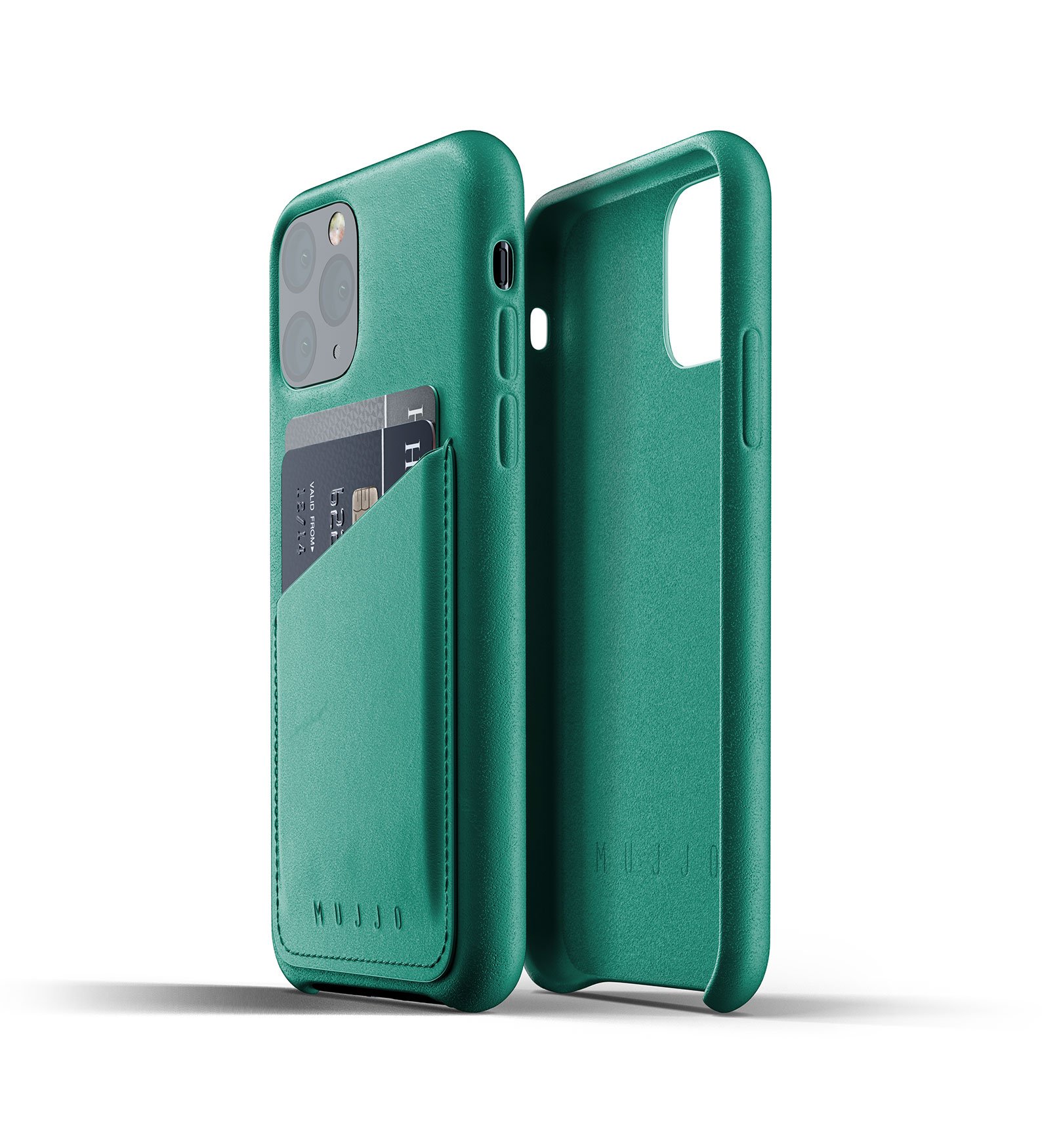 

MUJJO Full Leather Wallet для iPhone 11 Pro[MUJJO-CL-002-GR]