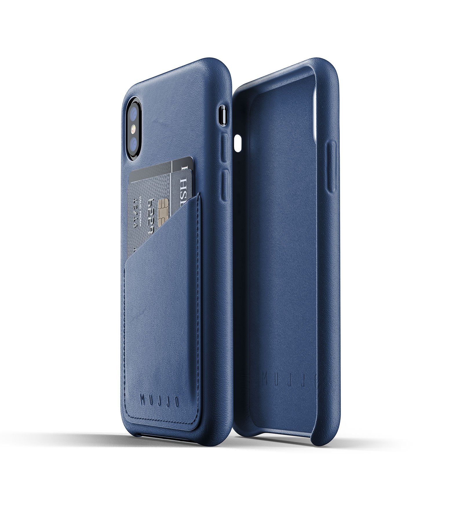

MUJJO Full Leather Wallet для iPhone Xs[MUJJO-CS-092-BL]