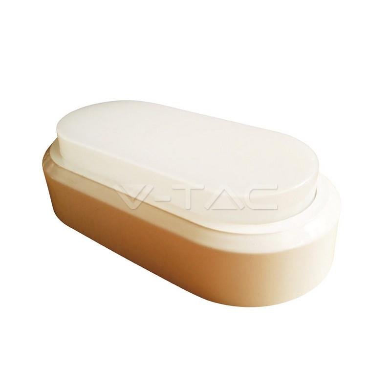 

Светильник фасадный LED V-TAC, 8W, SKU-1313, Rectangle Oval Dome, 230V, 6400К, ІР54, белый