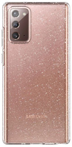 

Чехол Spigen для Galaxy Note 20 Liquid Crystal Glitter, Crystal Quartz