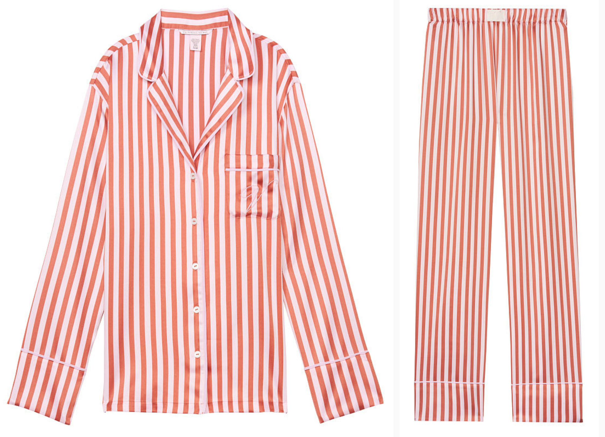 

Пижама Victoria's Secret 845956918 XL Белая/Красная