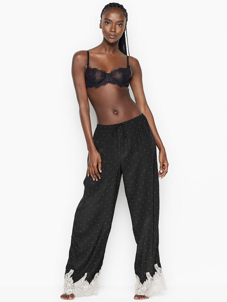 

Пижамные штаны Victoria's Secret 655764611 XL Черные
