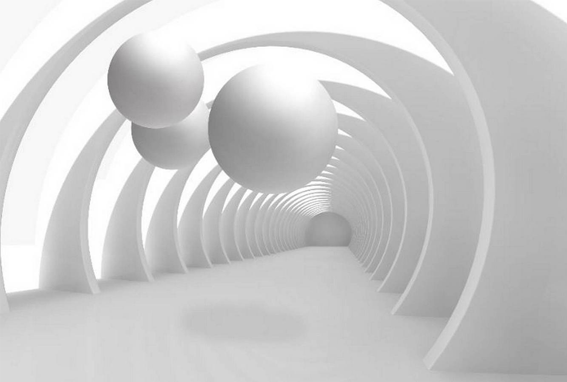 

3D Фотообои бумажные DeCors Белые шары 400x270 см 4 сегмента (181174)