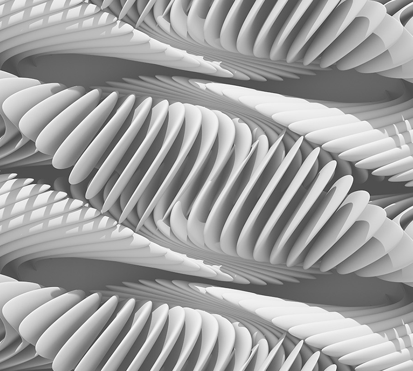 

3D Фотообои флизелиновые DeCors Белая спираль 300x270 см 3 сегмента (181076ф)