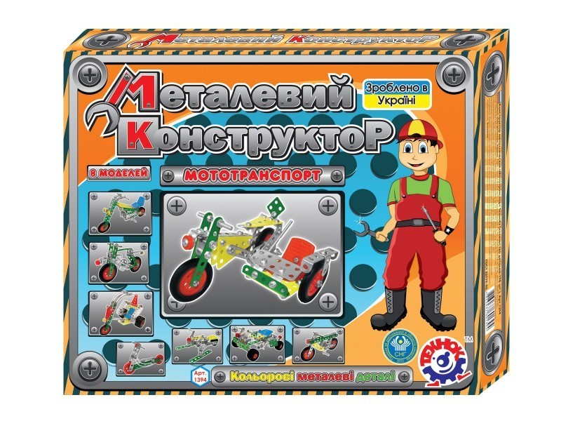 

Конструктор металлический Технок "Мототранспорт" 1394