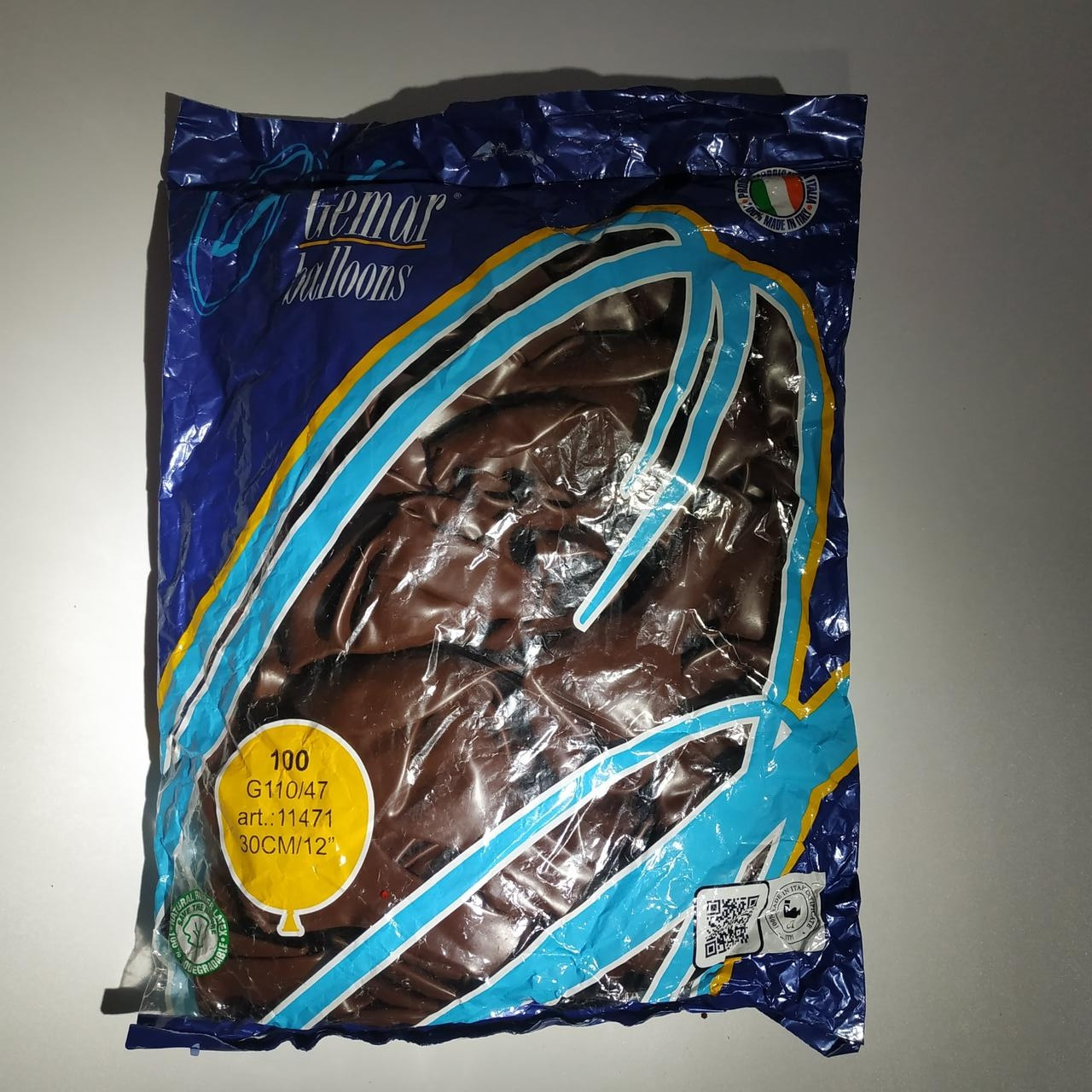 

Воздушные шары Gemar пастель 12"(30 см) бургундия 100 шт