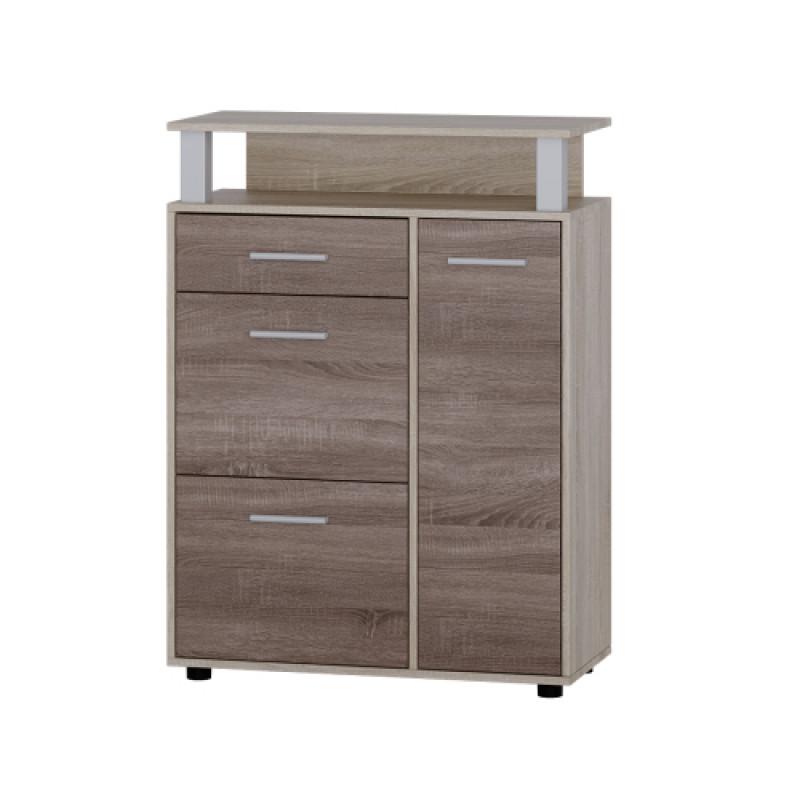 

Тумбочка для обуви в прихожую из ДСП ТО 2 дуб сонома трюфель цвет Эверест