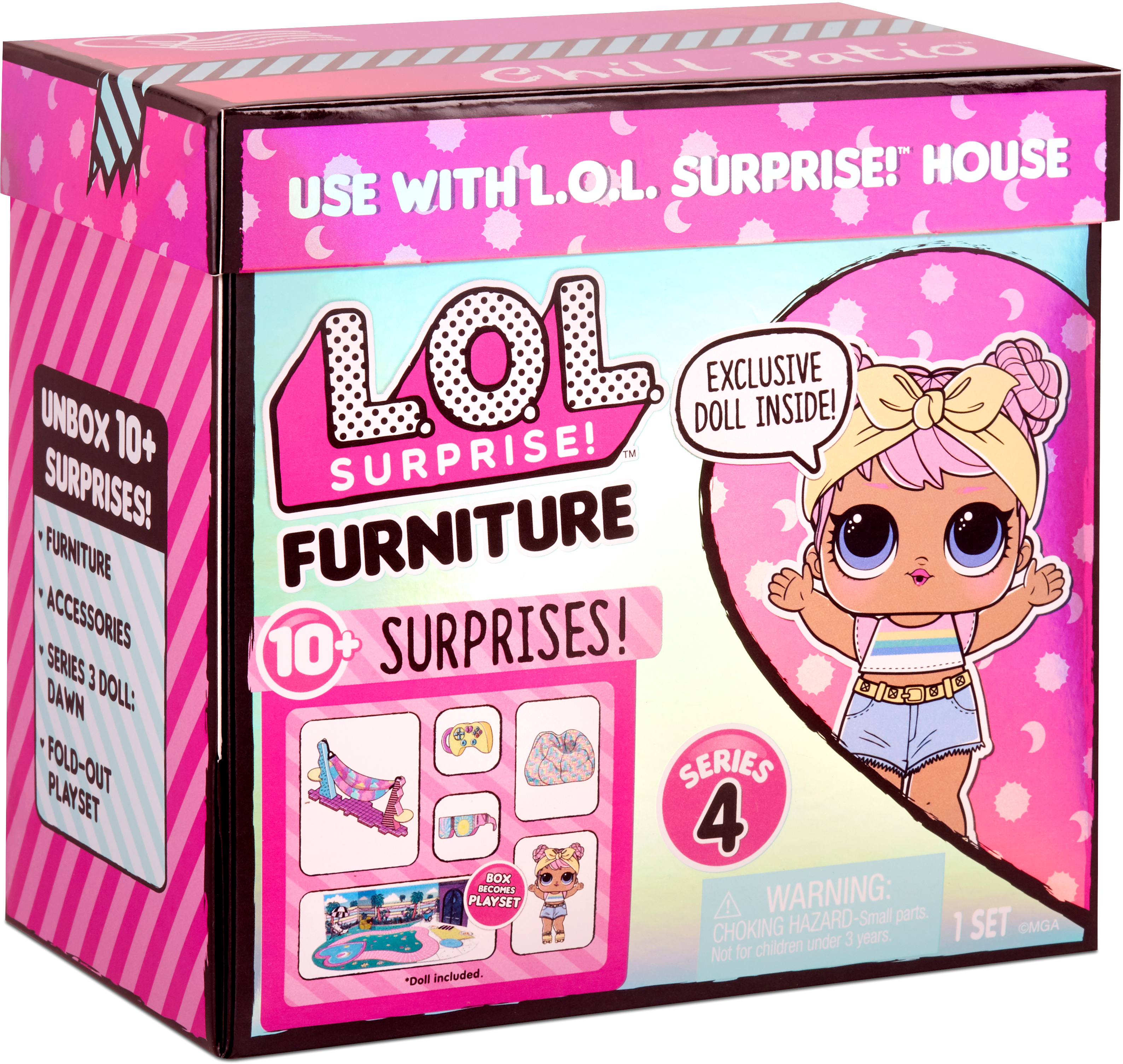 

Игровой набор с куклой L.O.L. Surprise! серии Furniture S4 Леди-Релакс (572633)