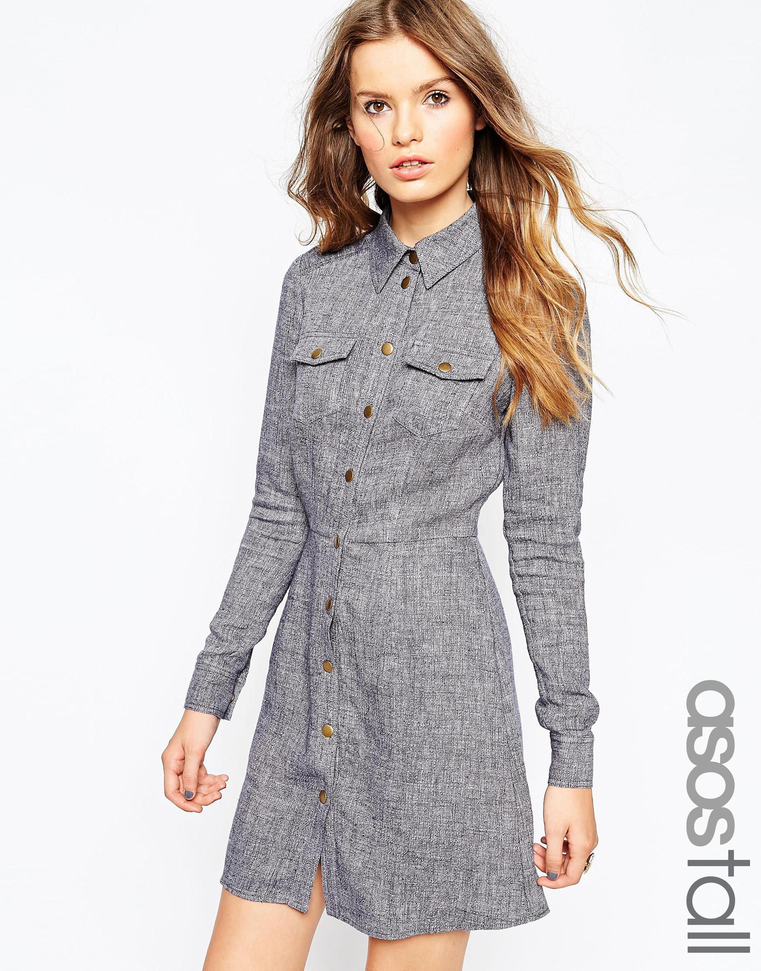 

Платье ASOS AS699774  Серый, Платье ASOS AS699774 L Серый
