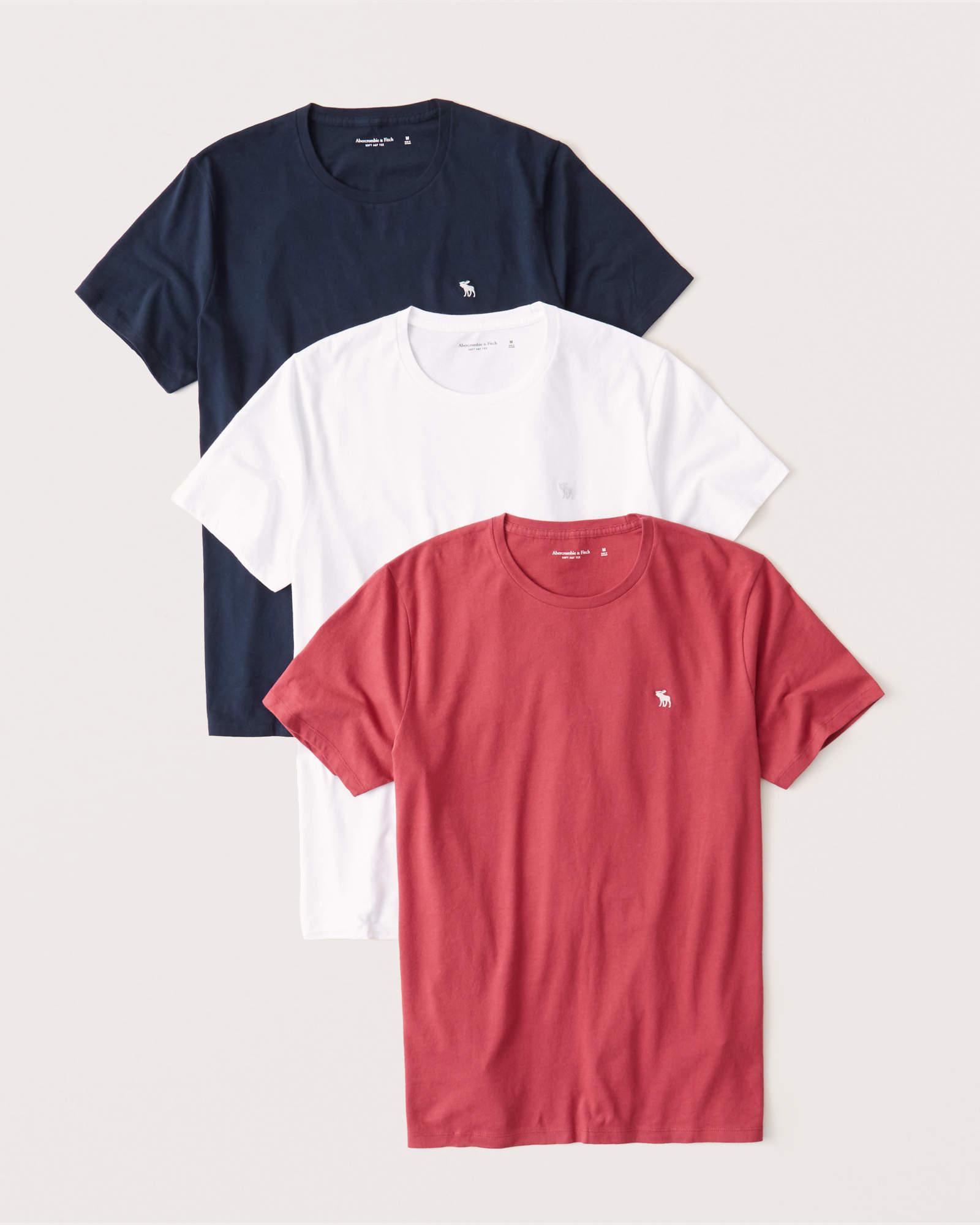 

Набор футболок (3 шт.) Abercrombie & Fitch AF7947M S Разноцветный