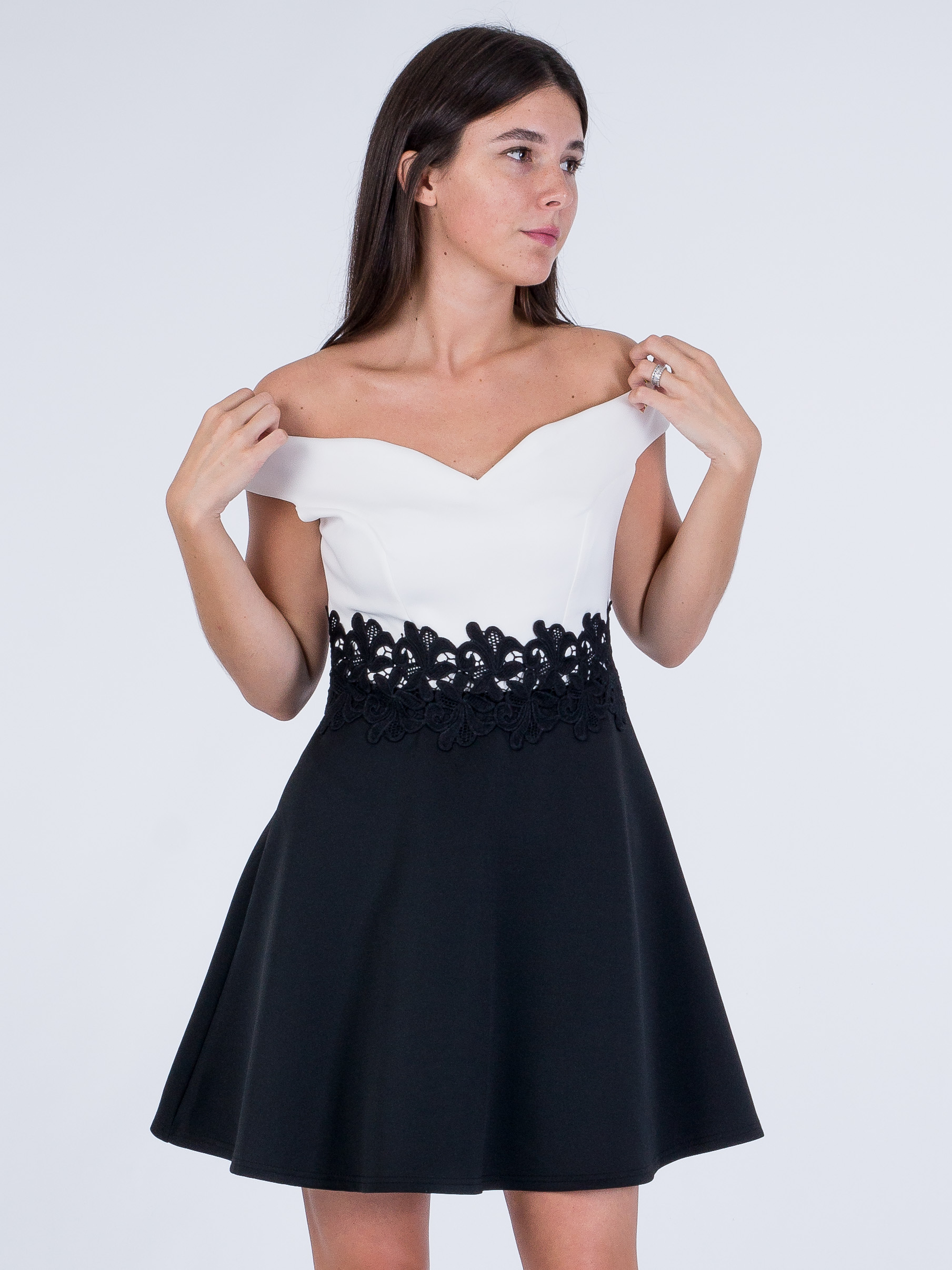 

Платье с открытыми плечами Lipsy L70-955-173 XL Белый