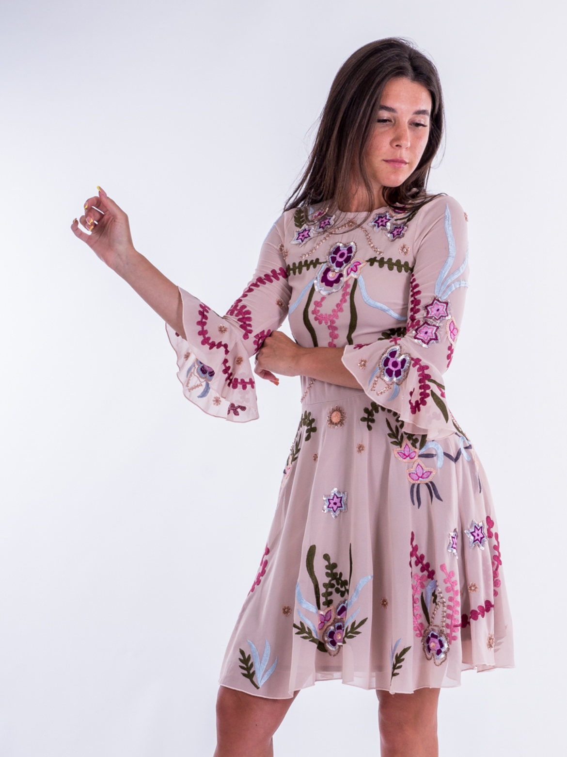 

Платье Frock & Frill AS010720-51  Бежевый, Платье Frock & Frill AS010720-51 S Бежевый