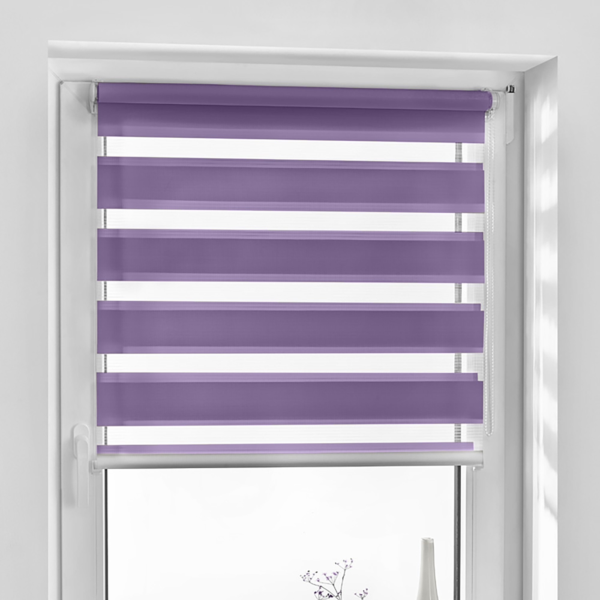 

Рулонные шторы День-Ночь BH00-1408 Фиолетовый (09-9) 50x160 см