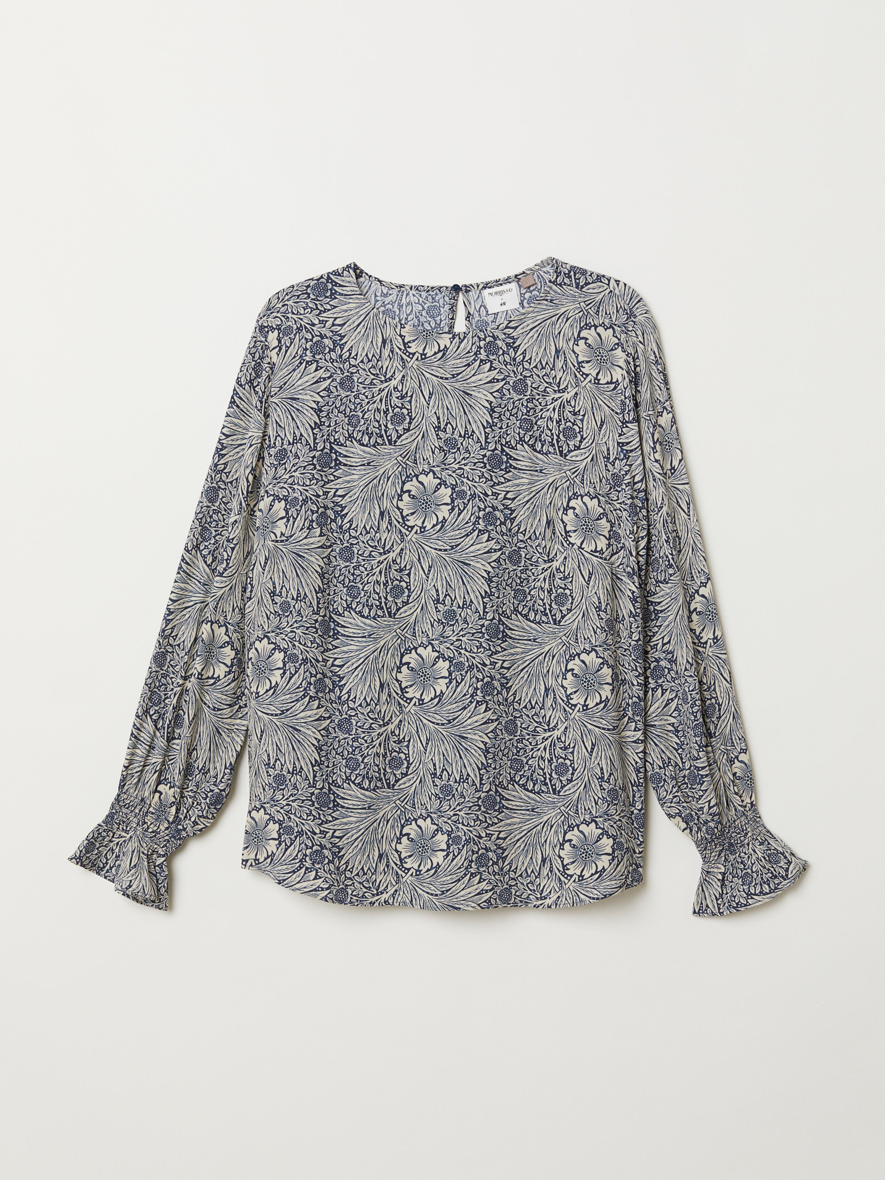 

Блуза H&M 0686321 5XL Цветочный принт