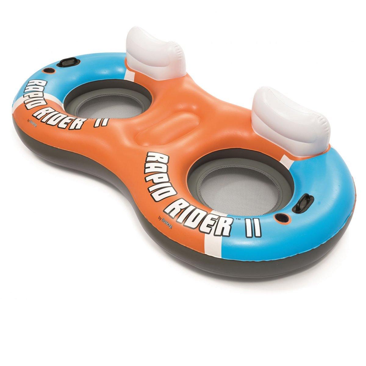 

Двухместный надувной круг «Rapid Rider», серия «Sports», Bestway 43113, 251 х 132 см, оранжевый